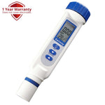 ILWQ-49 Salinity & Temp Meter, Pen Type Salt Water Quality Tester ATC NaCl 0~70 ppt, Handheld Measurement Monitor Tester, for Saltwater, Hydroponics, Pool, Aquarium, Fish Pond, Spa, Monitoring & Testing - Instrulife