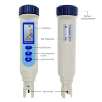 ILWQ-50 Salinity & Temp Meter Pen Type Salt Water Quality Tester ATC NaCl, 9999 ppm / 100.0ppt/ 10% / 0.95-1.08 SG Measurement Units 3-in-1 Checker for Saltwater Aquarium Pond Food Pool Cooking Seawater - Instrulife