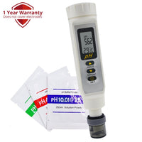 ILWQ-150 Waterproof Digital pH Meter Tester Thermometer °C °F Replaceable Electrode Pentype Design - Instrulife