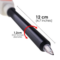 ILWQ-298 Long Glass Tube Pentype pH Meter Sharp Tip Probe Digital Water Quality Tester Dual Display with ATC 2.0~12.0pH Measurement Range - Instrulife