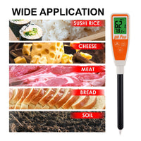 ILWQ-298 Long Glass Tube Pentype pH Meter Sharp Tip Probe Digital Water Quality Tester Dual Display with ATC 2.0~12.0pH Measurement Range - Instrulife