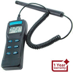 ILTH-824 Digital Temperature Humidity RH Meter Gauge Monitor, Professional Thermo-Hygrometer Psychrometer with Dew Point / Wet Bulb Temperature, Hard Case, Replaceable Probe - Instrulife