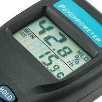 ILTH-824 Digital Temperature Humidity RH Meter Gauge Monitor, Professional Thermo-Hygrometer Psychrometer with Dew Point / Wet Bulb Temperature, Hard Case, Replaceable Probe - Instrulife