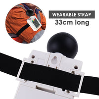 ILTH-296 Wearable 2-in-1 WBGT + HI Heat Index Checker Wet Bulb Globe Temperature Heat Stress Meter Air Globe Temperature Humidity Tester with Dangerous Level Indicator Audible Alarm - Instrulife