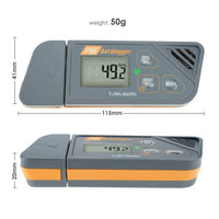 ILDA-204 Digital Waterproof USB Datalogger Humidity Temperature and Pressure Barometric Data Logger gauge, generate PDF/Excel report LED indicator - Instrulife