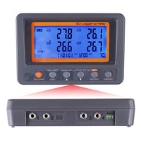 ILTH-299 Digital 4 Channels Thermometer NTC Thermistor Probe SD Card Logger with Relay Function Data Logging Big LCD Display - Instrulife