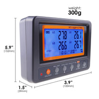 ILTH-299 Digital 4 Channels Thermometer NTC Thermistor Probe SD Card Logger with Relay Function Data Logging Big LCD Display - Instrulife