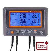 ILTH-299 Digital 4 Channels Thermometer NTC Thermistor Probe SD Card Logger with Relay Function Data Logging Big LCD Display - Instrulife