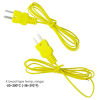 ILTH-6 Digital 4 Channels K-type Thermocouple Thermometer SD Card Logger High / Low Alarm Big LCD Display - Instrulife