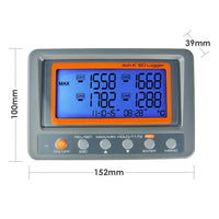 ILTH-6 Digital 4 Channels K-type Thermocouple Thermometer SD Card Logger High / Low Alarm Big LCD Display - Instrulife