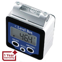ILAF-39 Digital 360° Spirit Level Angle Gauge Inclinometer w/ Magnets Box Type +/-180 degree Accuracy 0.1 degree Bevel Box Level Angle Finder Large LCD Display - Instrulife