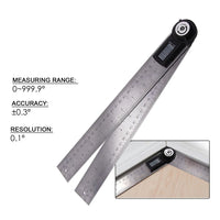 ILAF-40 Digital 2-in-1 Angle Finder Meter Protractor Ruler 360° 600mm CE marking Digital LCD Display - Instrulife