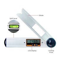 ILAF-8 Digital Angle Finder / Protractor Tool with Spirit Level 0 ~ 360° Measuring Range 0.1° Accuracy - Instrulife