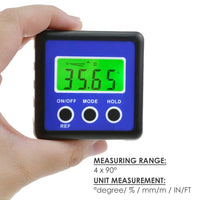 ILAF-201 Digital Protractor Angle Gauge Finder Bevel Box Inclinometer Level Meter Magnetic Base - Instrulife