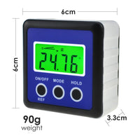 ILAF-201 Digital Protractor Angle Gauge Finder Bevel Box Inclinometer Level Meter Magnetic Base - Instrulife
