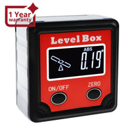 ILAF-260 Digital Level Box Protractor Angle Finder Bevel Gauge Magnetic Base with Tilt Direction Indicator, 360° (4 x 90°) Inclinometer Cube Meter Measurement Tool for Woodworking Installation - Instrulife