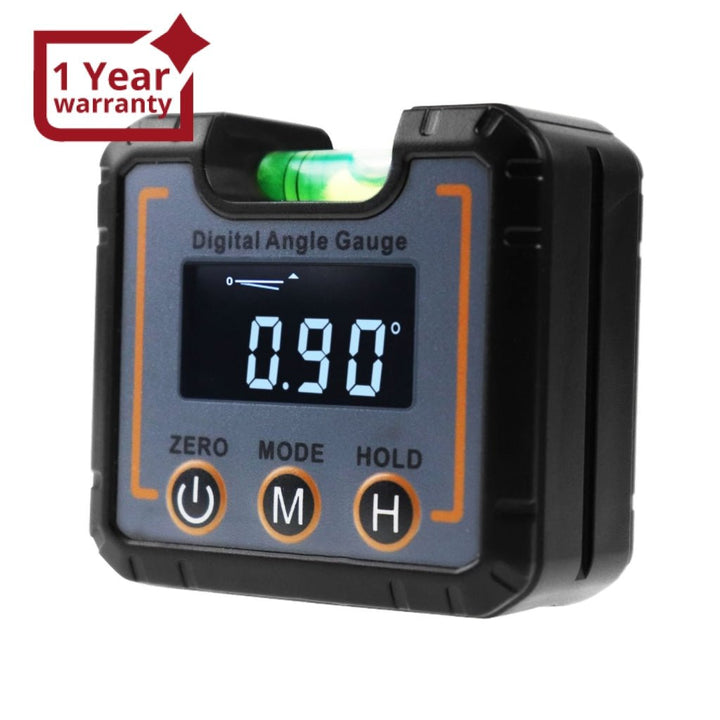 ILAF-321 Digital Angle Gauge Electronic Protractor Highly Precise Level Box with Bubble Level Magnetic Base Angle Measurement Tool LCD Technology Bright Display - Instrulife