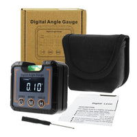 ILAF-321 Digital Angle Gauge Electronic Protractor Highly Precise Level Box with Bubble Level Magnetic Base Angle Measurement Tool LCD Technology Bright Display - Instrulife
