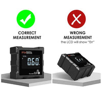ILAF-325 Digital Level Box Angle Finder with 4 Magnetic Bases Inclinometer Large LCD Display Backlight EBTN IP54 Waterproof Level - Instrulife