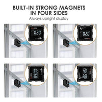 ILAF-325 Digital Level Box Angle Finder with 4 Magnetic Bases Inclinometer Large LCD Display Backlight EBTN IP54 Waterproof Level - Instrulife