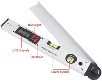 ILAF-326 Digital Angle Finder Protractor Meter 0-225° with Horizontal & Vertical Bubble Level, Backlit Display - Instrulife
