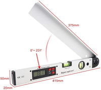 ILAF-326 Digital Angle Finder Protractor Meter 0-225° with Horizontal & Vertical Bubble Level, Backlit Display - Instrulife