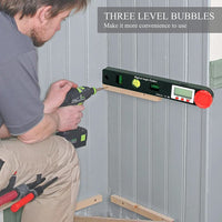 ILAF-327 4 in 1 Multifunctional Digital Angle Finder Protractor, Ruler (7inch, 190mm) Level Tool with Horizontal Vertical Circular Level - Instrulife