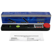ILAF-327 4 in 1 Multifunctional Digital Angle Finder Protractor, Ruler (7inch, 190mm) Level Tool with Horizontal Vertical Circular Level - Instrulife