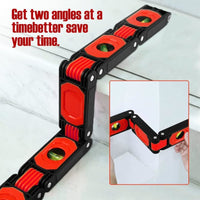 ILAF-365 Multi-function Foldable Level Angle Finder with 4 Bubble Levels 45°/90°/180° Ruler Magnets for Carpenters Woodworkers Fabricators - Instrulife