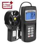 ILAN-702 Digital 3-range Multi-function Thermo Anemometer, Air Speed Wind Flow Temperature Velocity Beaufort Scale, Backlight, Weather Analysis, Navigation, Marine Applications, HVAC, Data Collection - Instrulife