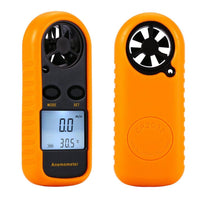 ILAN-703 2-in-1 Mini Handheld Digital Anemometer with Thermometer, Air Flow Wind Speed Meter, Beaufort Wind Scale Bar Graph, Ideal for Drone Flying, Sailing, Ventilation System Airflow Measurement, m/S , km/H , Ft/min., Knots, mph, Celsius or Fahrenheit - Instrulife