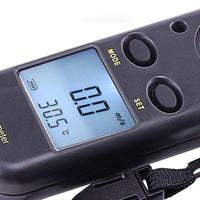 ILAN-703 2-in-1 Mini Handheld Digital Anemometer with Thermometer, Air Flow Wind Speed Meter, Beaufort Wind Scale Bar Graph, Ideal for Drone Flying, Sailing, Ventilation System Airflow Measurement, m/S , km/H , Ft/min., Knots, mph, Celsius or Fahrenheit - Instrulife