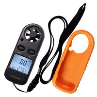 ILAN-703 2-in-1 Mini Handheld Digital Anemometer with Thermometer, Air Flow Wind Speed Meter, Beaufort Wind Scale Bar Graph, Ideal for Drone Flying, Sailing, Ventilation System Airflow Measurement, m/S , km/H , Ft/min., Knots, mph, Celsius or Fahrenheit - Instrulife