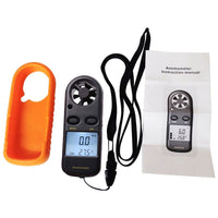 ILAN-703 2-in-1 Mini Handheld Digital Anemometer with Thermometer, Air Flow Wind Speed Meter, Beaufort Wind Scale Bar Graph, Ideal for Drone Flying, Sailing, Ventilation System Airflow Measurement, m/S , km/H , Ft/min., Knots, mph, Celsius or Fahrenheit - Instrulife