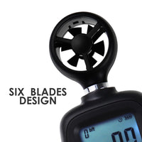 ILAN-271 Digital Handheld Anemometer Wind Speed Meter Measure Temperature Air Velocity Wind Chill Gauge with Data Recording for Windsurfing Kite flying Sailing Surfing Fishing - Instrulife
