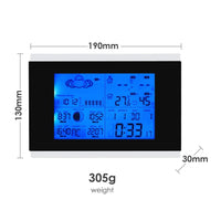 ILWS-106_2S Weather Station with 2 Wireless Sensors, with Time, Barometer Weather Forecast, Temperature, Humidity, Sunrise/ Sunset/ Moonrise/ Moonset, Date, Alarm & Snooze, Radio Controlled Clock RCC DST, 12/ 24-hour format, Indoor & Outdoor - Instrulife