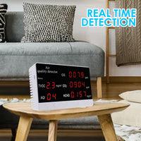 ILAQ-306 Air Quality Monitor CO2 / CO / HCHO / TVOC / AQI Formaldehyde Detector Rechargeable Accurate Air Gas Tester for Home Office and Various Occasion - Instrulife