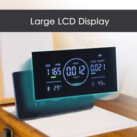 ILAQ-422 IAQ Monitor 5 in 1 Professional HCHO | CO2 | TVOC Meter with Humidity & Temperature Measurement NDIR Sensor Portable Carbon Dioxide Monitor for Home, RV, Grow Tents, Factory etc. - Instrulife