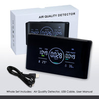 ILAQ-422 IAQ Monitor 5 in 1 Professional HCHO | CO2 | TVOC Meter with Humidity & Temperature Measurement NDIR Sensor Portable Carbon Dioxide Monitor for Home, RV, Grow Tents, Factory etc. - Instrulife