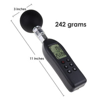ILDA-286 WBGT (Wet Bulb Globe Temperature) Heat Stress Meter Datalogger Air Globe Temperature Humidity Tester with Backlight Indicator Audible Alarm Data Logging Function Handheld or Mount in Tripod - Instrulife