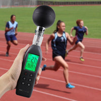 ILDA-286 WBGT (Wet Bulb Globe Temperature) Heat Stress Meter Datalogger Air Globe Temperature Humidity Tester with Backlight Indicator Audible Alarm Data Logging Function Handheld or Mount in Tripod - Instrulife