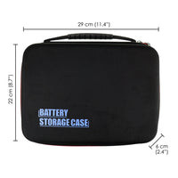 ILBT-319_BT Large-capacity, Portable, Waterproof, Shockproof and Flexible Battery Organizer Storage Case, with Tester, Internal Compartment and Containers - Instrulife