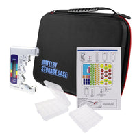 ILBT-319_BT Large-capacity, Portable, Waterproof, Shockproof and Flexible Battery Organizer Storage Case, with Tester, Internal Compartment and Containers - Instrulife