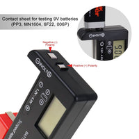 ILBT-376 Digital Battery Capacity Tester Volt Checker Load Analyzer Display Check AAA AA C D 9V 3.7V 1.5V Button Cell Household Batteries Universal Tester - Instrulife
