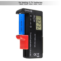 ILBT-376 Digital Battery Capacity Tester Volt Checker Load Analyzer Display Check AAA AA C D 9V 3.7V 1.5V Button Cell Household Batteries Universal Tester - Instrulife