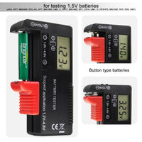ILBT-376 Digital Battery Capacity Tester Volt Checker Load Analyzer Display Check AAA AA C D 9V 3.7V 1.5V Button Cell Household Batteries Universal Tester - Instrulife