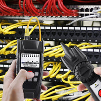 ILCT-349 Network Cable Tester Cable Tracer Wire Tracker Professional Networking Device with Earphone for Telephone, Internet,Network Cables - Instrulife