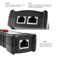 ILCT-349 Network Cable Tester Cable Tracer Wire Tracker Professional Networking Device with Earphone for Telephone, Internet,Network Cables - Instrulife