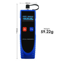 ILCT-740 OPM Optical Power Meter Digital Tester, -70 ~ 6dBm with 6 Optic Wave Length, Portable Fiber Optic Cable Tester with FC converter for FC/SC/ST - Instrulife