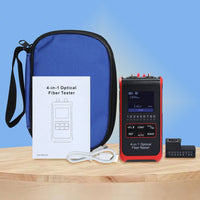 ILCT-430 Fiber Optic Power Meter VFL REF FC SC ST Visual Fault Locator HD Colored LCD Display Fiber Optical Cable Tester Network Tools - Instrulife